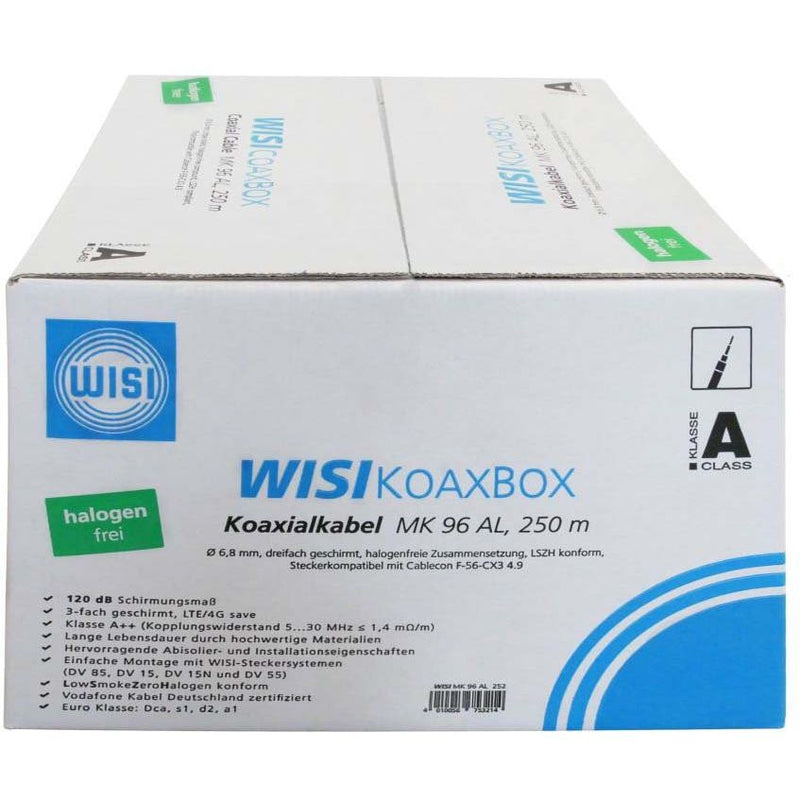 Wisi - Koaxialkabel MK 96 AL 252 R250 76 Ohm, LSZH WS − 250 Meter