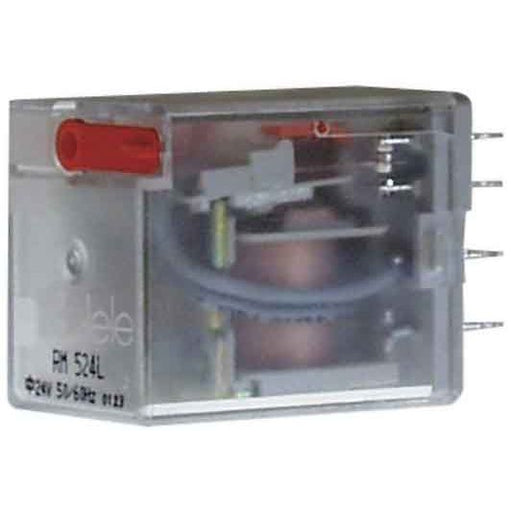 Tele Haase - Hilfsschütz, Relais Miniaturrelais RM 524L 24VA 4W LED − 10 Stück