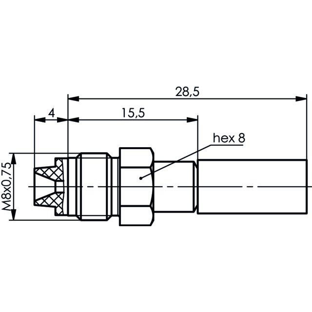 Telegärtner - Koax-Steckverbinder FME-Kabelbuchse 100025650 PP cr/cr − 5 Stück
