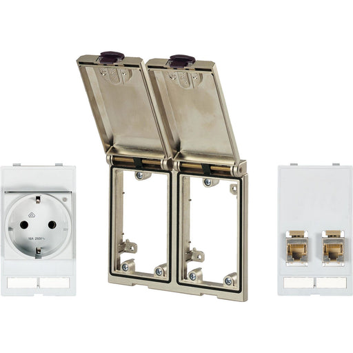 Murrelektronik - Einsatz/Abdeckung für Kommunikationstechnik MSDD-Set 4000-68123-0011200 Steckd. und 2xRJ45