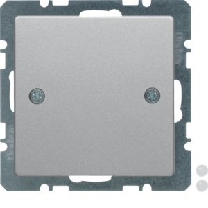 Berker - Einsatz/Abdeckung für Kommunikationstechnik Blindverschluß alu/lack 10096074 mit Zentralstück