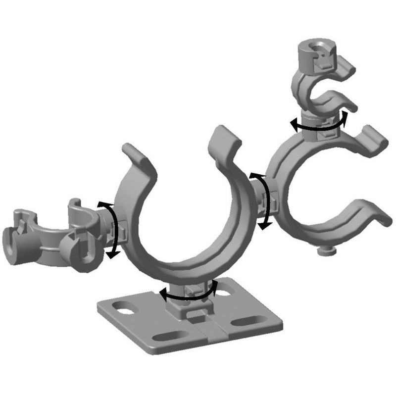 HellermannTyton - Rohrschelle Helawrap-Zubehör HWCLIP30-HIRHS-BK-50 − 50 Stück