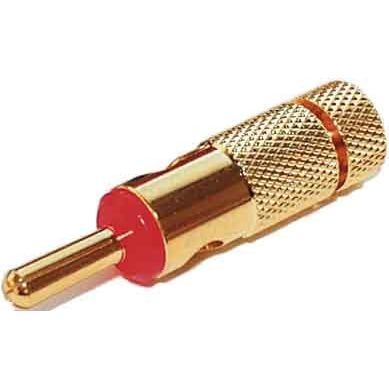 E+P Elektrik - Kommunikationstechnik-Adapter Bananenstecker BS 10 LOSE R vergoldet rot