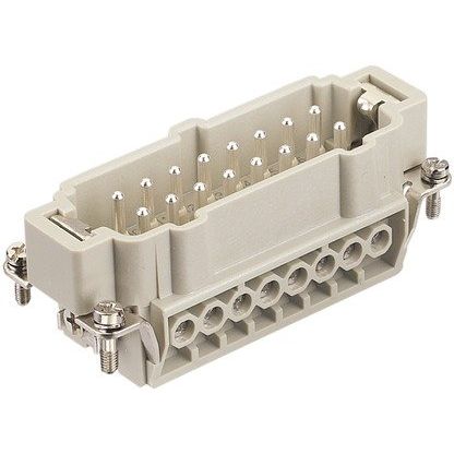 Harting - Kontakteinsatz für Rechtecksteckverbinder Schraubanschluss 09330162601 HAN 16E-STI-S