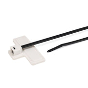HellermannTyton - Kabelbinder RFID-Kabelbinder 111-02508 schw./weiß.Flaggenk. − 50 Stück