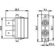 Telegärtner - LWL-Kupplung ST/SC-Dupl.Adapter MM+SM 100007264 Einschn.o Schr.mont