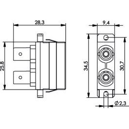 Telegärtner - LWL-Kupplung ST/SC-Dupl.Adapter MM+SM 100007264 Einschn.o Schr.mont