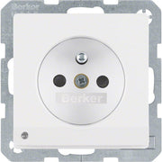 Berker - Steckdose pows/gl 6765106089 m.Schutzkontaktstift