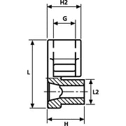 HellermannTyton - Befestigungssockel und -element für Kabelbinder Befestigungssockel SBH2-PA66-BK (500) schwarz − 500 Stück