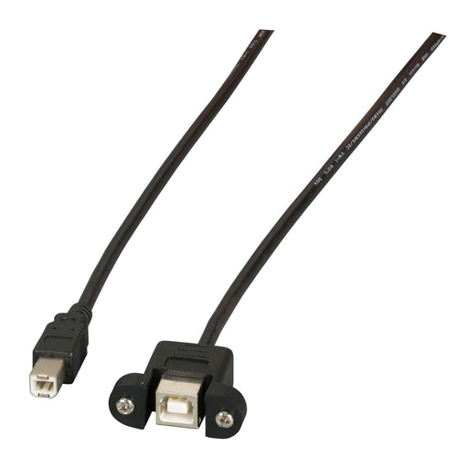 EFB-Elektronik - PC-Kabel USB2.0 HighSpeed-Kabel K5293SW.0,5V2 0,5m sw B St/B Bu