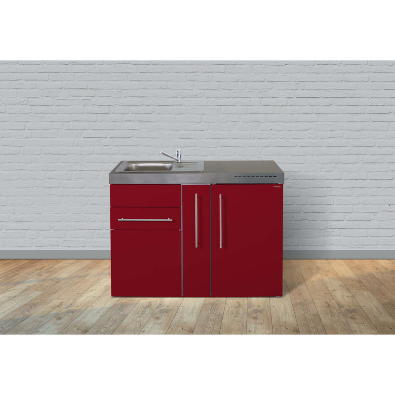 Stengel - Mini-Küche Miniküche Premiumline MPBR120AKSKSreBliS Bordeauxrot