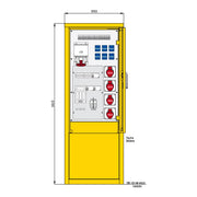 Walther Werke - Baustromverteiler Indus .u. Marktplatzvert. 83215200 mit 3 RCDs TypA,10LS