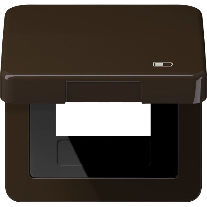 Jung - Abdeckrahmen Klappdeckel CD 590 KL USB BR Symbol USB-Ladegerät