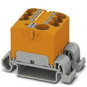 Phoenix Contact - Durchgangs-Reihenklemme Verteilerblock PTFIX10/6X4-NS35AOG − 8 Stück