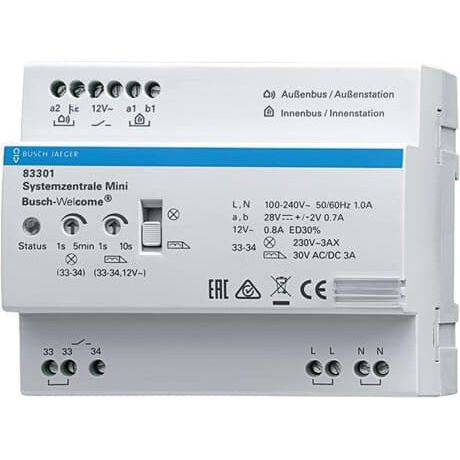 Busch-Jaeger - Netzgerät für Türkommunikation Systemzentrale REG 83301