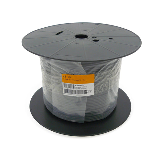 Televes - Lautsprecherleitung LS-Kabel 2x2,5 mm LS225SW 100m Spule,sw − 100 Meter