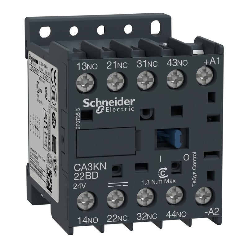 Schneider Electric - Hilfsschütz, Relais Hilfsschütz CA3KN22MD 2S, 2Ö, 220V DC