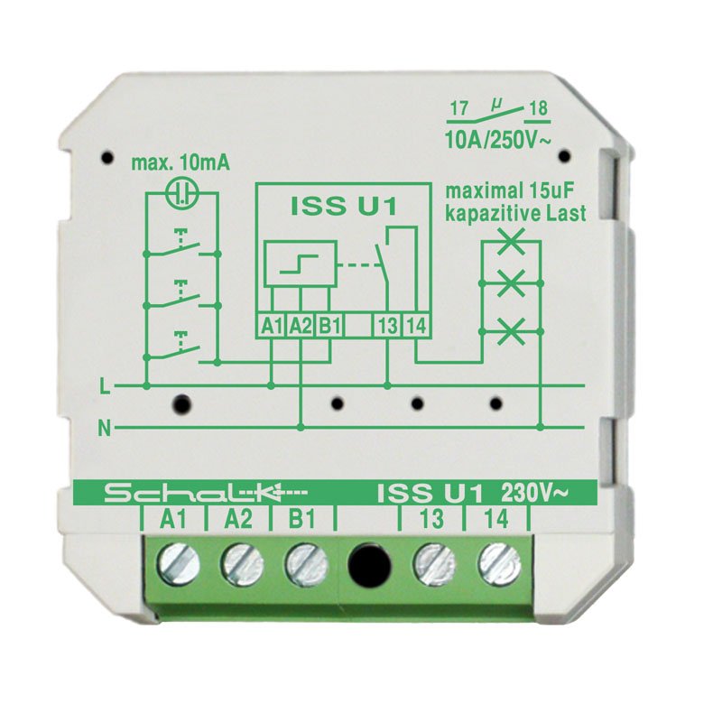 Schalk - Stromstoßschalter Impulsschalter ISS U1 230VAC,1S,16A