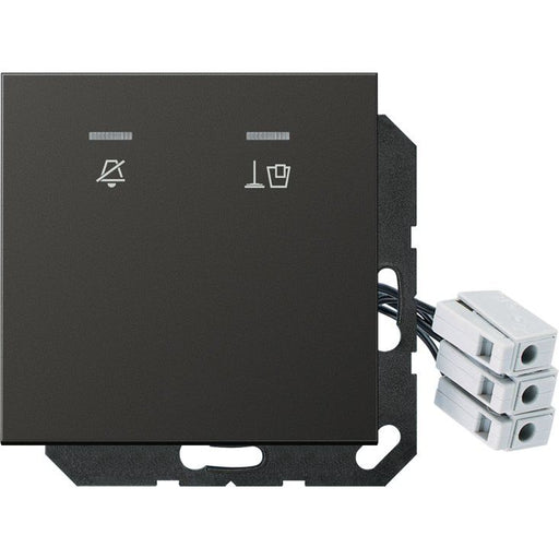 Jung - Abdeckung/Bedienelement für Installationsschalterprogramme Hotelabdeckung AL CU KO5 M 24 AN mit LED-Einheit 24 V