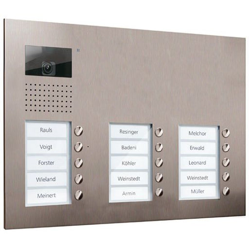 TCS Tür Control - Türstation für Türkommunikation Video color Außenstation V AVU16150-0030 PUK 15 Tasten 3-spal