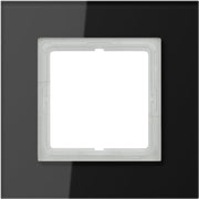 Jung - Abdeckrahmen Glasrahmen 1-fach sw LSP 981 GL SW waage/senkrecht
