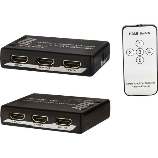 E+P Elektrik - Endgeräteumschalter HDMI-Umschalter UHD 151 5-fach,IR,sw