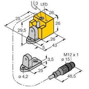 Turck - Induktiver Näherungsschalter Sensor BI10-QN26 #4470223 induktiv − 1 Stück