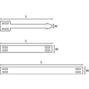 HellermannTyton - Kabelmarkierungssystem Kennzeichnungsschild AT2-N66-BK − 100 Stück