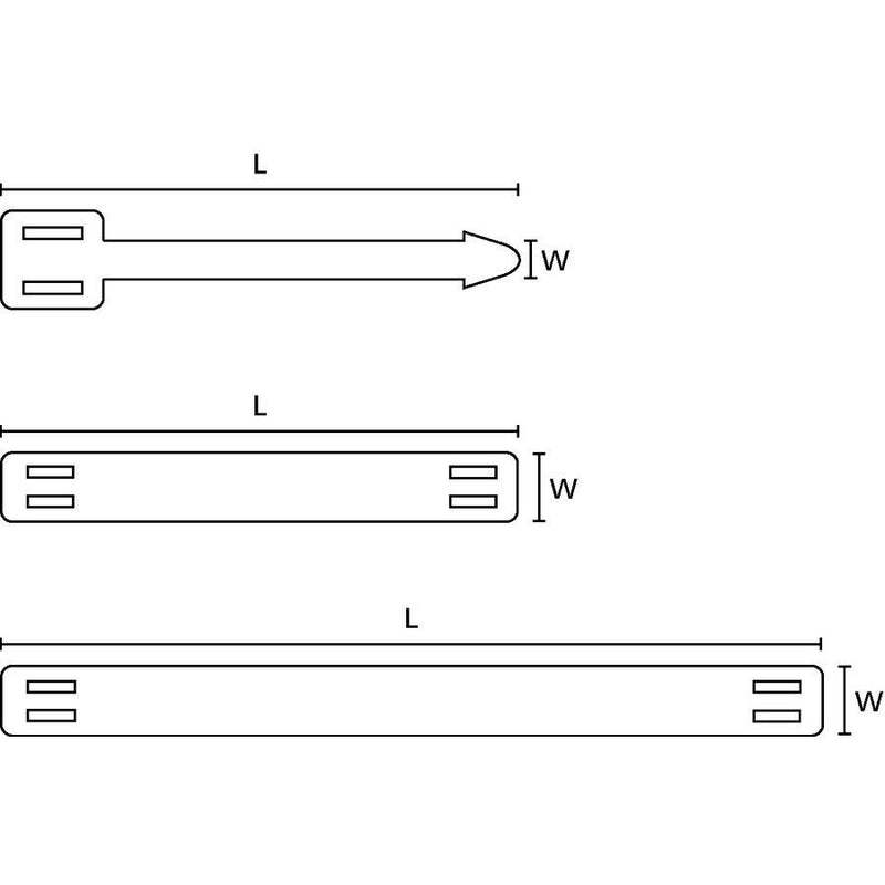 HellermannTyton - Kabelmarkierungssystem Kennzeichnungsschild AT2-N66-BK − 100 Stück