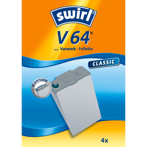 Swirl - Zubehör/Ersatzteile für Bodenpflege Staubbeutel V 64 (VE4) für Vorwerk