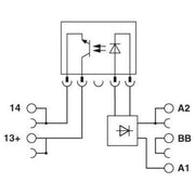 Phoenix Contact - Optokoppler Solid-State-Relaismodul PLC-OPT-24DC/V8C/SEN − 10 Stück