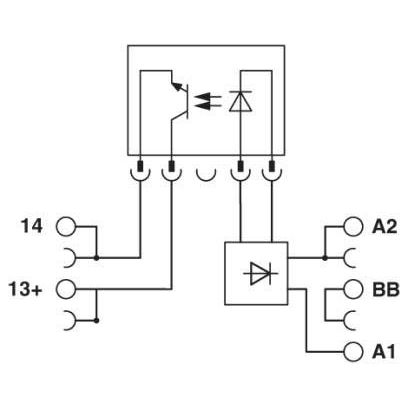 Phoenix Contact - Optokoppler Solid-State-Relaismodul PLC-OPT-24DC/V8C/SEN − 10 Stück