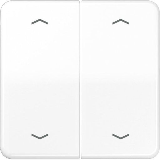 Jung - Abdeckung/Bedienelement für Installationsschalterprogramme Wippe Symbole aws CD 595 MP WW für Taster 2-fach