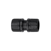 HellermannTyton - Verbinder für Wellschläuche Kunststoffverschraubung HG16HG16PA66BK(10) schwarz − 10 Stück