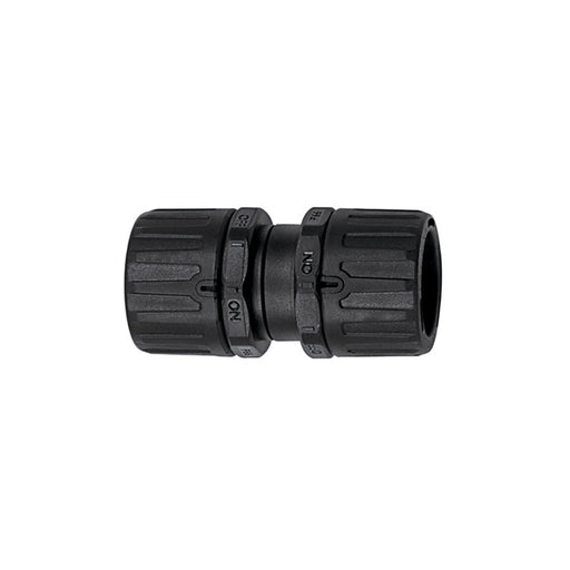 HellermannTyton - Verbinder für Wellschläuche Kunststoffverschraubung HG16HG16PA66BK(10) schwarz − 10 Stück