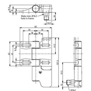 Bernstein - Scharnierschalter Sicherer Scharnierschalter SHS3-A2Z-SR-R Edelstahl