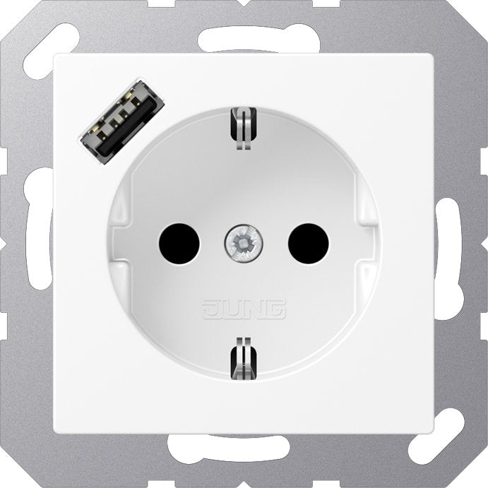Jung - Steckdose SCHUKO Steckdose A 1520-18 A WWM mit USB Typ A