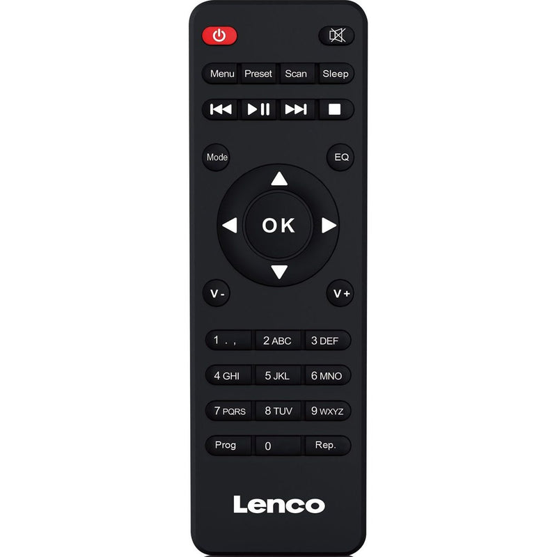 LENCO - HiFi-Komplettsystem Microanlage/Internet-Radio MC-250 Black WiFi/DAB+/FM/CD