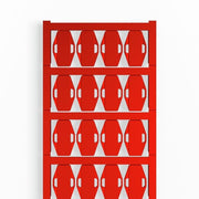 Weidmüller - Kabelmarkierungssystem Leitermarkierer VT SFX 9/24 NE RT V0 24x15mm,rot − 320 Stück