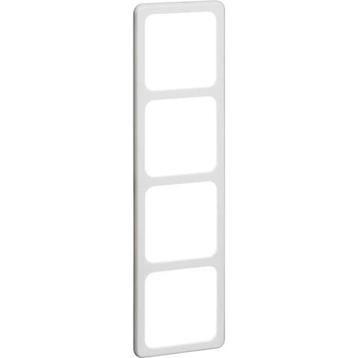 Peha - Abdeckrahmen Rahmen 4-fach ws D 80.674 W waage/senkrecht