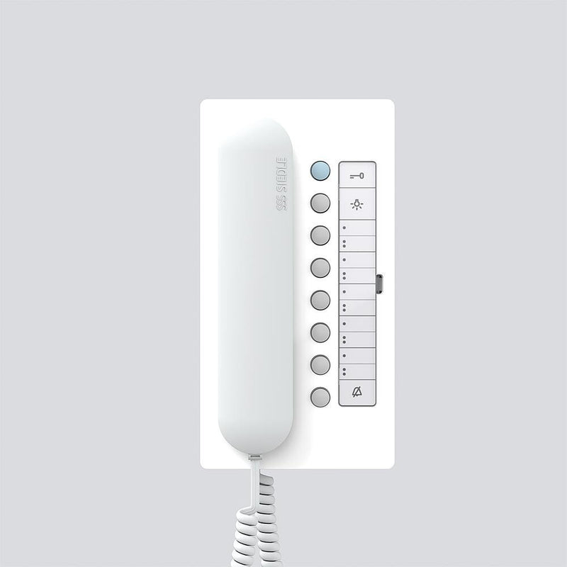 Siedle&Söhne - Innenstation für Türkommunikation Bus-Telefon Comfort BTC 850-02 WH/W weiß-hgl/schwarz
