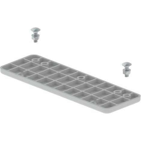 Unex - Verbinder für Kabeltragsystem Bodenverbinder grau 66820-48 400 U48X RAL7038 − 12 Stück