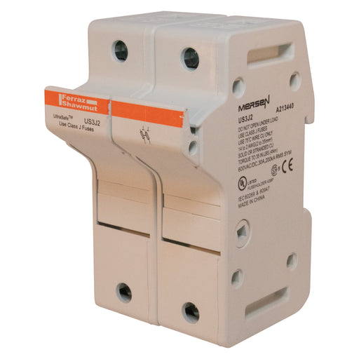 Mersen - Halter für zylindrische Sicherung Sicherungshalter J ULTRA US3J2 SAFE 30A 2-polig − 3 Stück