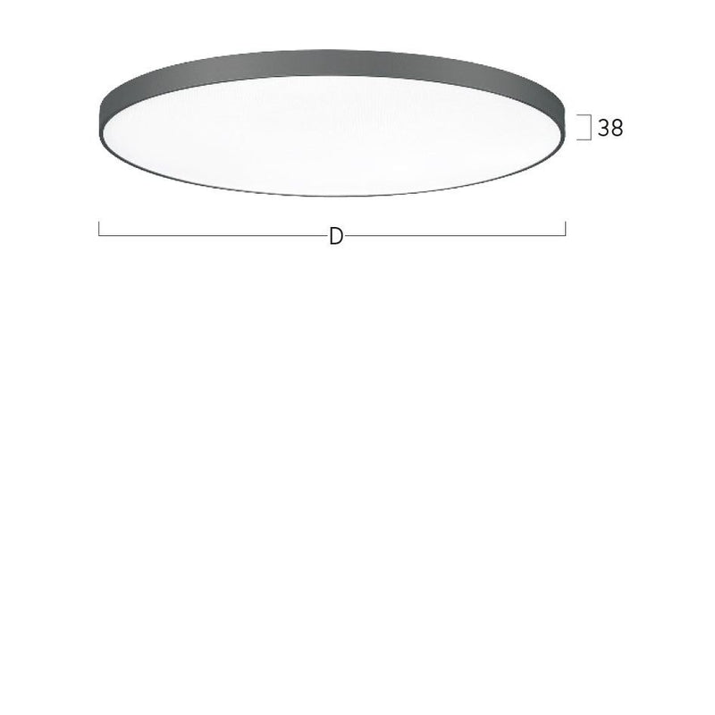 Lightnet - Decken-/Wandleuchte LED-Anbauleuchte BA5OBL-830M-D600 3000K, schwarz