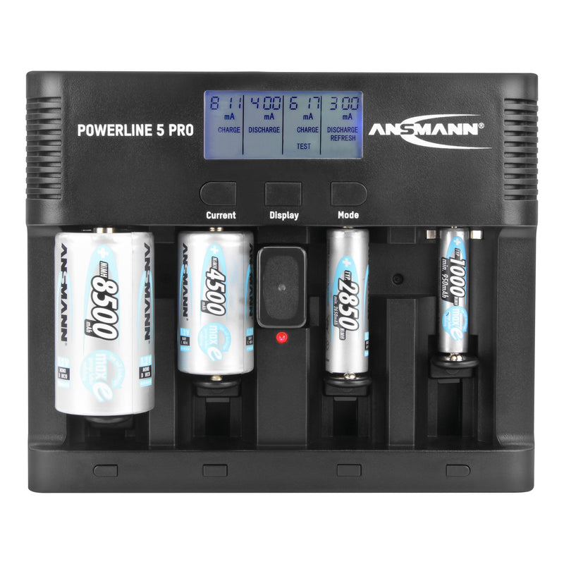 Ansmann - Universal-Ladegerät Tisch-Ladegerät 1001-0018 Powerline 5 Pro