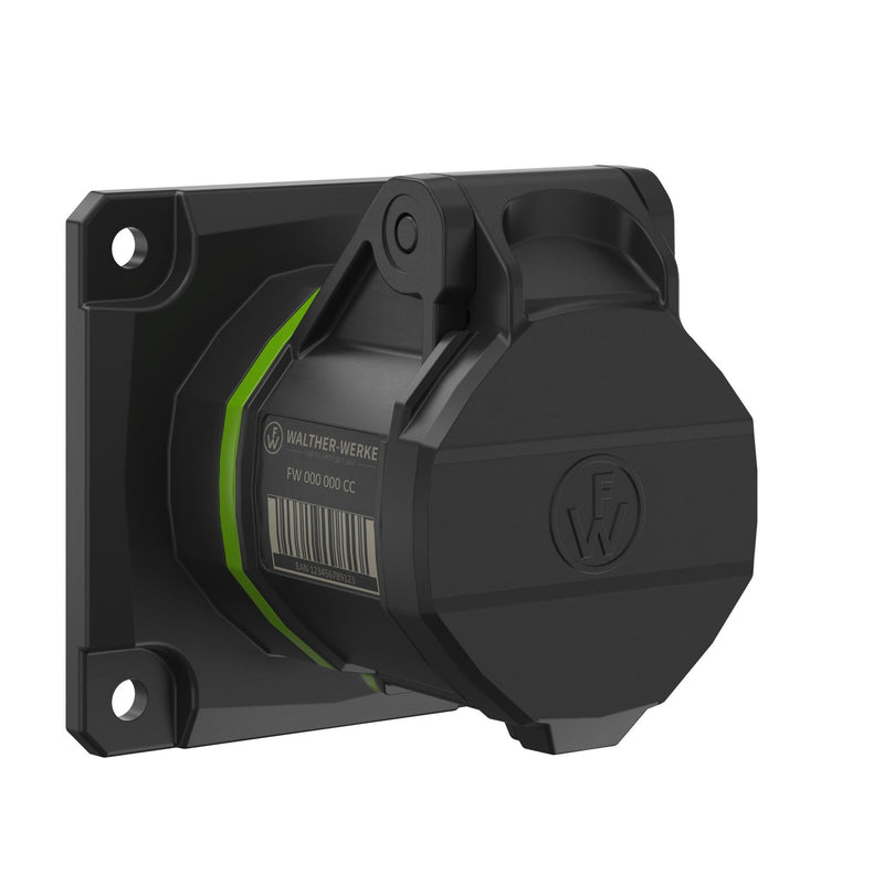 Walther Werke - CEE-Anbausteckdose (IEC 60309) CEE NEO Anbaudose FW410310SK gerade 1 6A 3P 10h