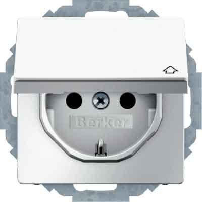 Berker - Steckdose SCHUKO-Steckdose 47446089 m.Klappdeckel