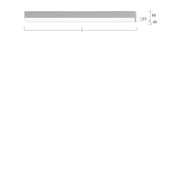 Lightnet - Decken-/Wandleuchte LED-Anbauleuchte LAXFBL-840H-L2055 4000K, schwarz