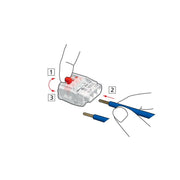 HellermannTyton - Steckklemme HelaCon Releasable HCR-5-PC-CL (50) Verbindungsklemme − 50 Stück