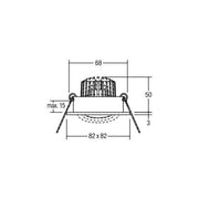 Brumberg Leuchten - Downlight/Strahler/Flutlicht LED-Einbaustrahler 230V 38144023 3000K weiss
